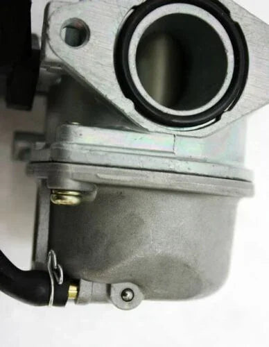 Close-up of a 22mm PZ22 lever choke carburetor for dirt bike or ATV