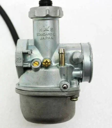 22mm PZ 22 lever choke carburetor for dirt bikes, from ChinesePartsUSA, showing the choke lever and carburetor body.