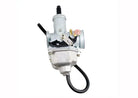 26mm PZ26 carburetor with manual hand choke for dirt bikes, made by ChinesePartsUSA, includes choke lever for easy operation.