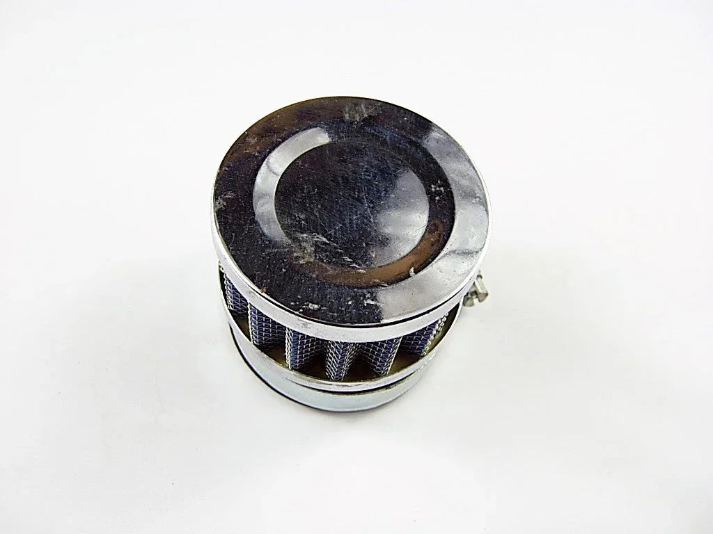 ChinesePartsUSA 35mm air filter for dirt bikes, showing the cylindrical filter element with rubber mounting edges.