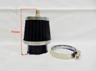 35mm air filter for PZ20 carburetor on dirt bikes, by ChinesePartsUSA, showing a cylindrical filter with a protective mesh cover.