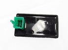 ChinesePartsUSA 4-pin DC CDI rev box for Chinese dirt bikes and pit bikes with E-22 motor, showing prongs and wiring connections.
