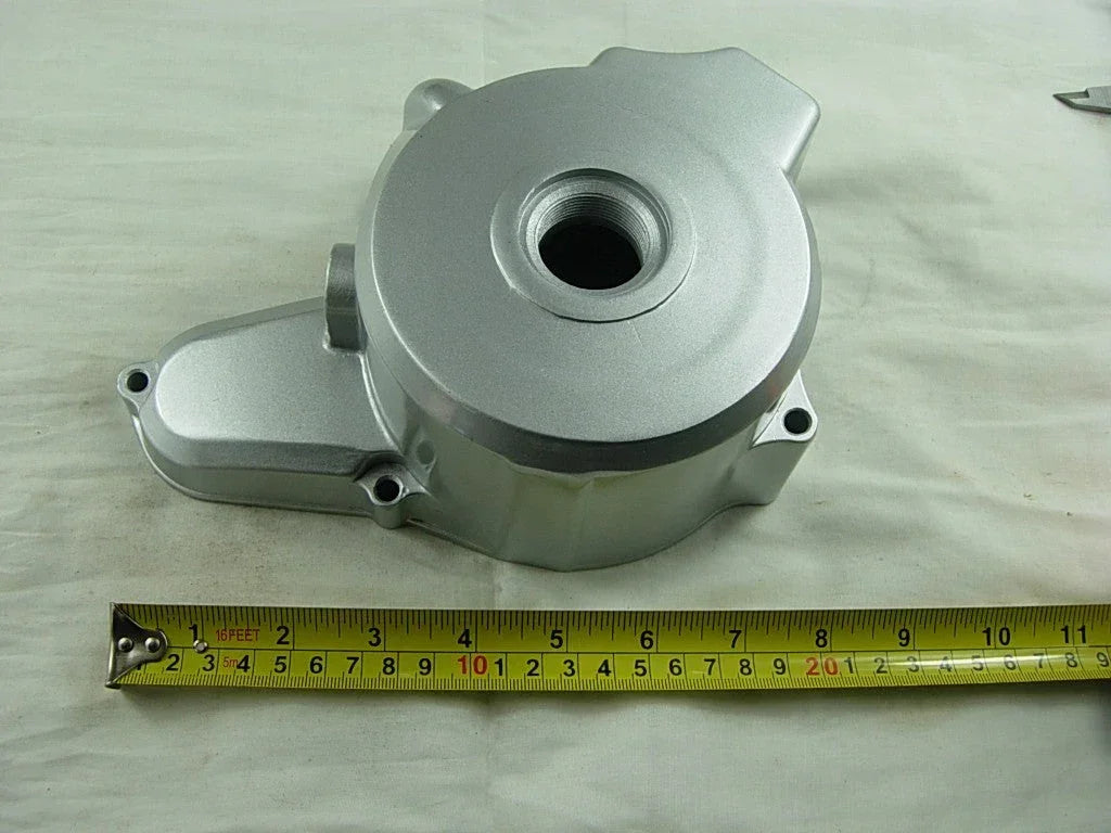 4-pole Magnetor dirt bike side cover for 50cc to 125cc engines, compatible with ChinesePartsUSA brand dirt bike parts.