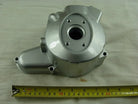 Overhead electrical start side cover crankcase for dirt bike, 4 pole, silver, with measuring tape