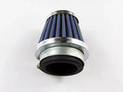 42mm dirt bike air filter by ChinesePartsUSA, showing the cylindrical filter element with mesh exterior for engine airflow.