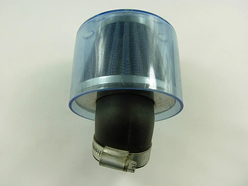 44mm 30-degree air filter for dirt bikes by ChinesePartsUSA, showing the cylindrical filter element and mounting details.