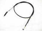 The ChinesePartsUSA 45'' clutch cable for 50cc-150cc dirt bikes features metal ends and a black rubber sleeve, shown coiled on a white background.