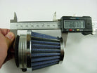 ChinesePartsUSA 48mm air filter for dirt bikes, showing the cylindrical foam filter element with mounting hardware.