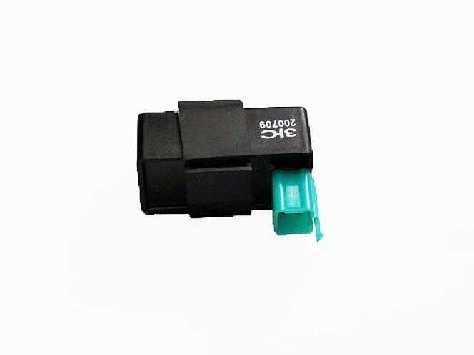 5-pin CDI for 50cc to 125cc dirt bikes, ChinesePartsUSA horizontal style engine part on a dirt bike.