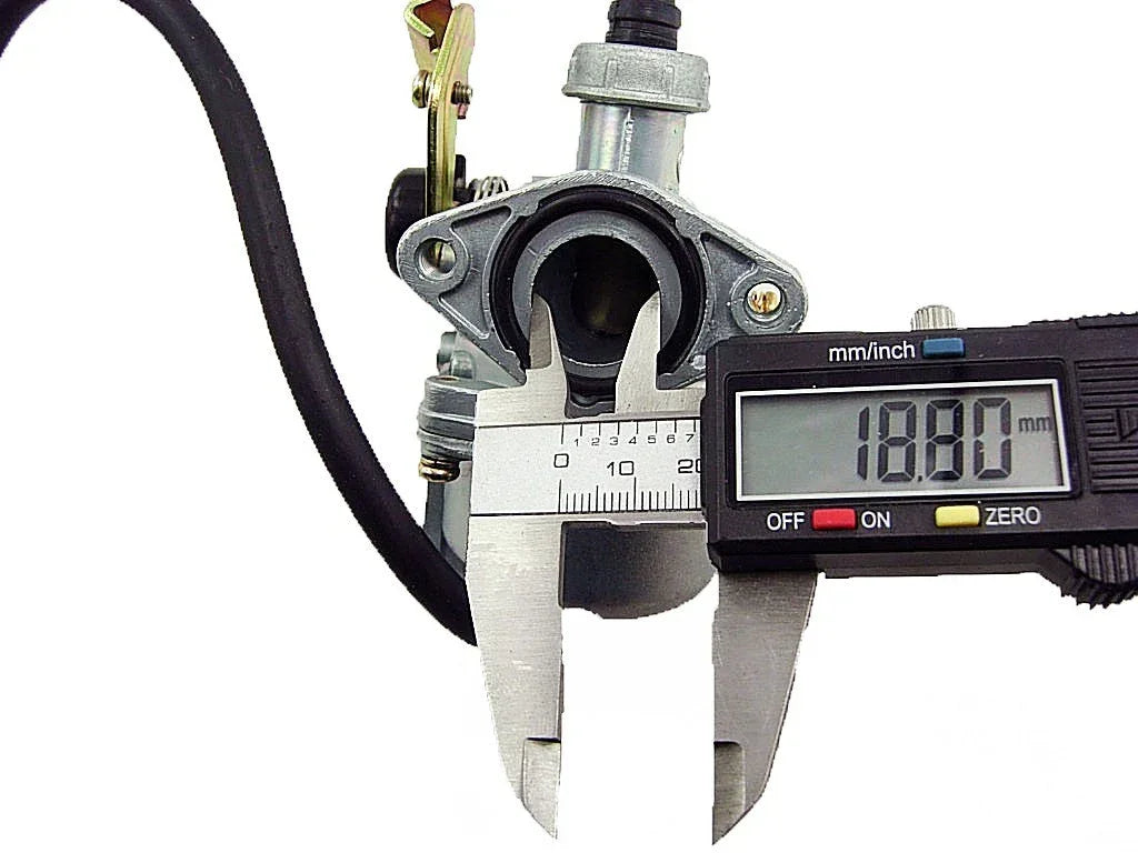 50cc 70cc 90cc 110cc PZ19 Carburetor  w/ Choke Cable Bracket Dual Fuel Petcock - ChinesePartsPro