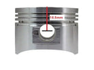 50cc engine piston set for dirt bikes, horizontal style, compatible with ChinesePartsUSA 50cc dirt bike parts.