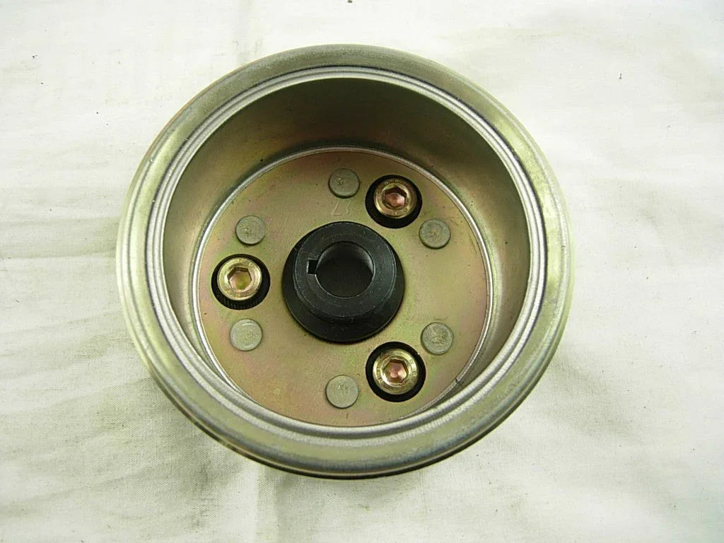 6 Magnet Rotor for 50cc to 125cc horizontal dirt bike engine, compatible with E22 model, by ChinesePartsUSA.
