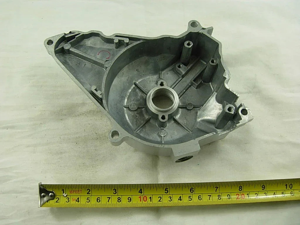 6-pole Magnetor side cover for 50cc to 125cc dirt bike crankcases by ChinesePartsUSA, showcasing durable design and fit.