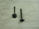 Dirt bike intake and exhaust valves for 70cc, 90cc, and 110cc engines by ChinesePartsUSA, shown in a close-up image.