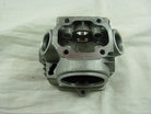 ChinesePartsUSA 70cc/90cc E22 style dirt bike engine cylinder head with cooling fins and valve openings.