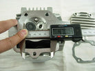 ChinesePartsUSA 70cc 90cc E22 style dirt bike engine cylinder head assembly with cooling fins and mounting points.