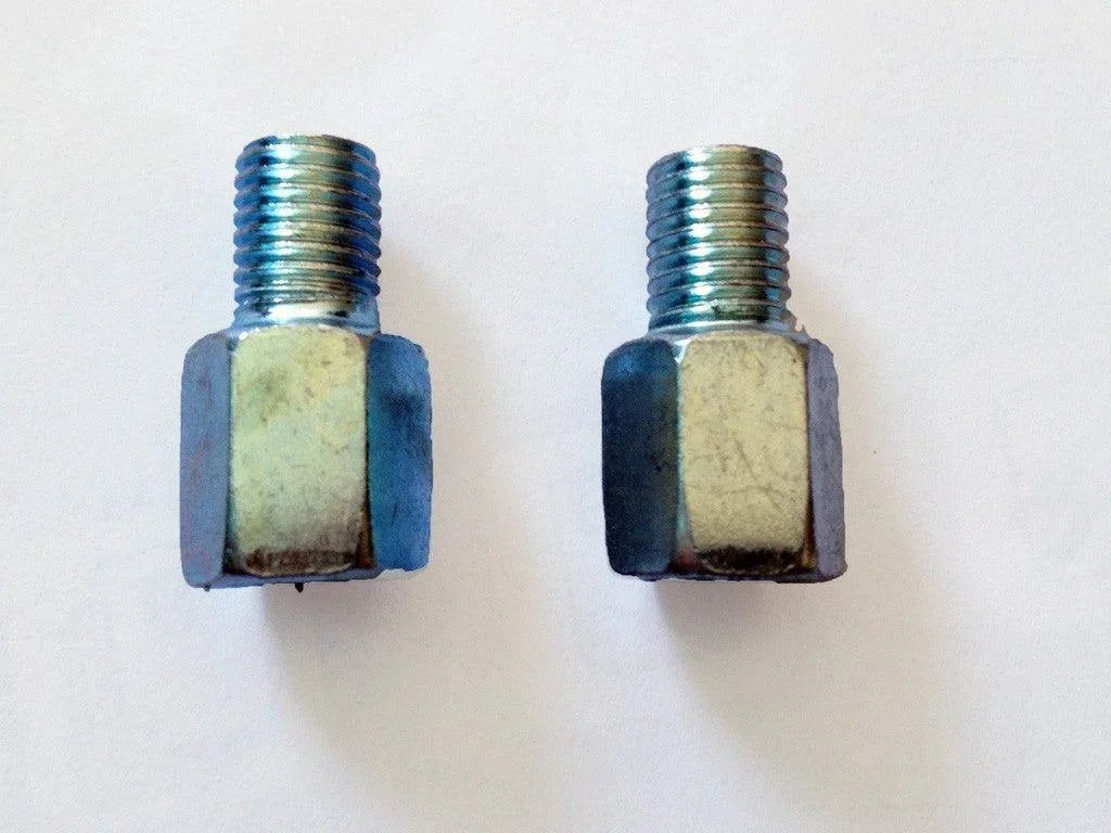 ChinesePartsUSA 2X motorcycle 10mm to 10mm reverse conversion screw mirror adapter, standard size, for motorcycle mirror installation