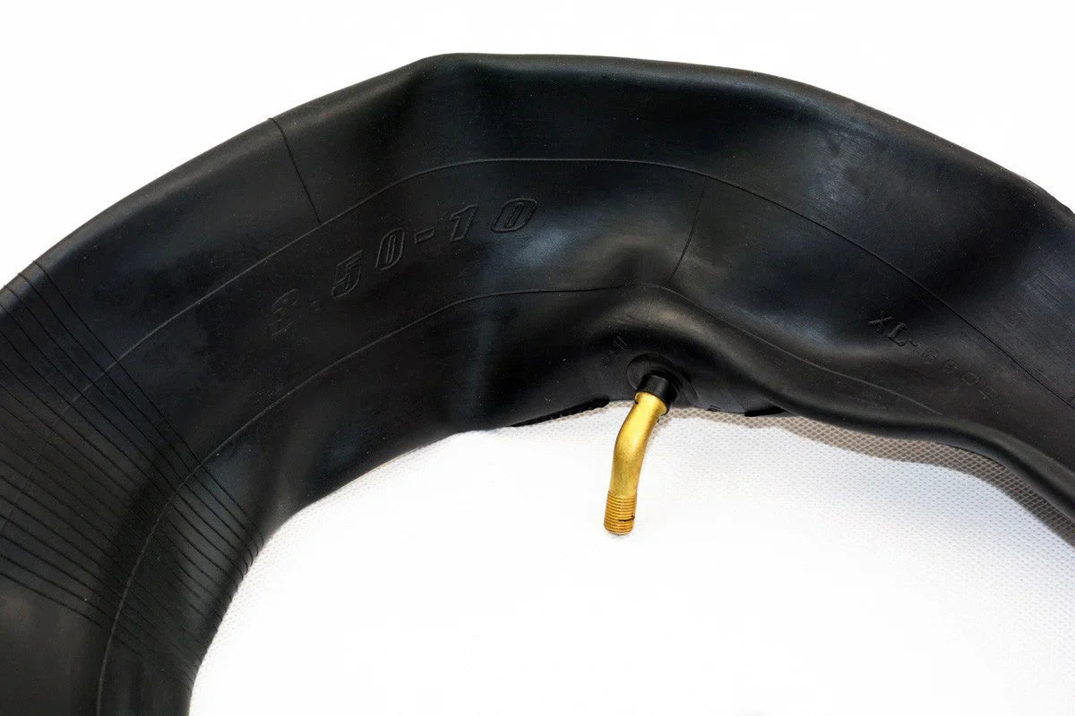 Inner tube for GY6 50cc scooter, 3.50-10 size, compatible with ChinesePartsUSA bike parts, shown in the image.