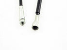 GY6 150cc scooter speedometer cable with metal connectors on a white background