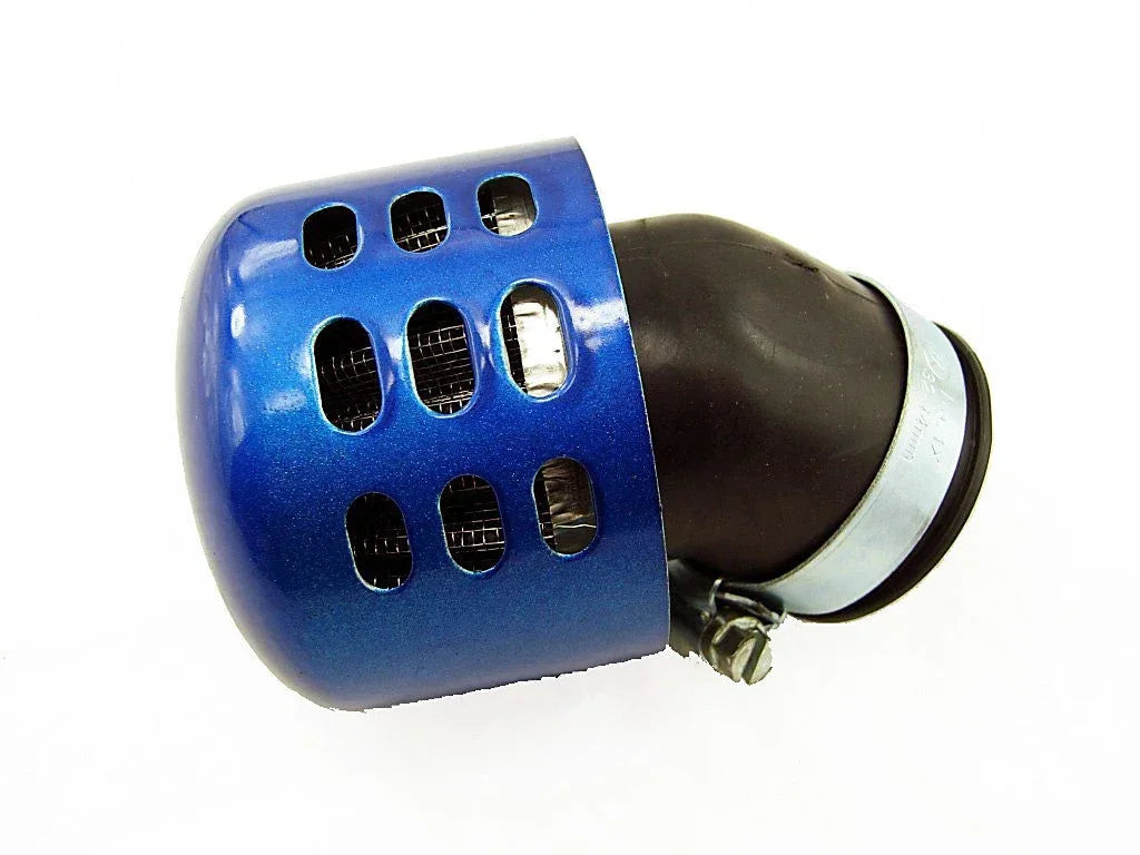 ChinesePartsUSA 38mm performance air filter for vehicle intake systems, showcasing the cylindrical filter element and mounting hardware.