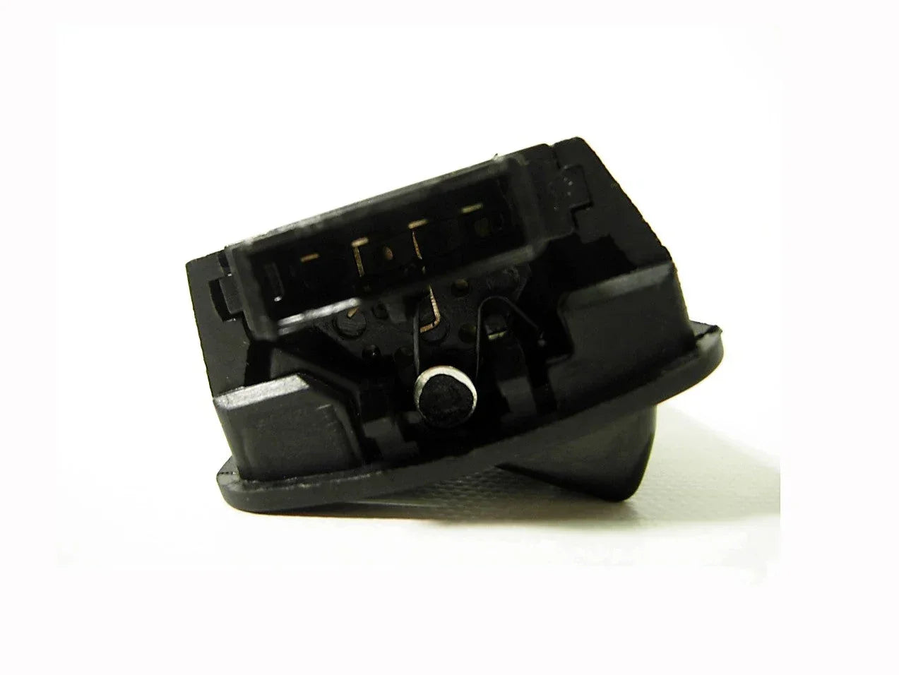4-pin headlight dimmer switch for GY6 125cc scooters, compatible ChinesePartsUSA motorcycle parts, black plastic component.