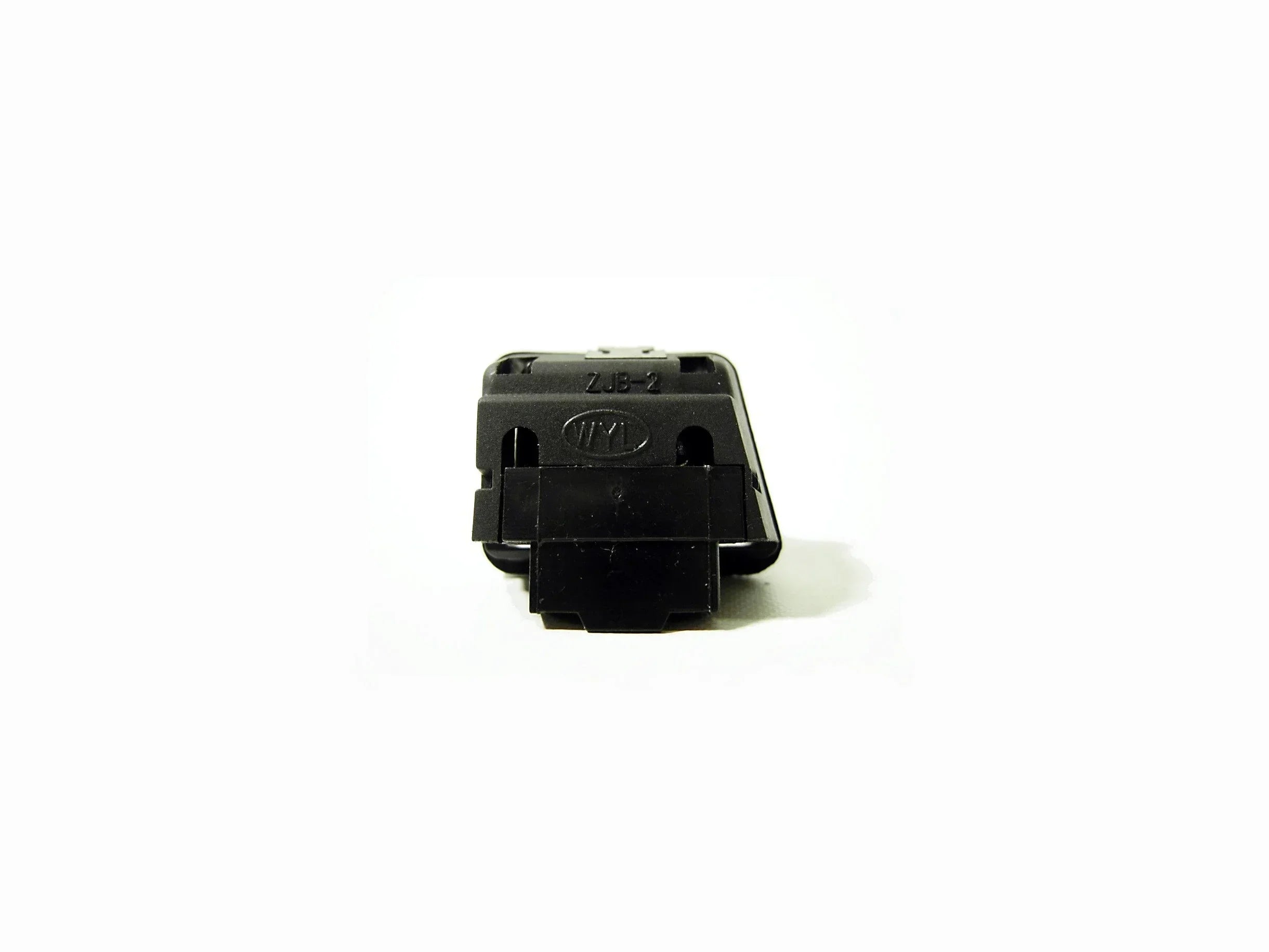 4-pin headlight dimmer switch for GY6 125cc scooter, compatible with ChinesePartsUSA motorcycle parts, shown in black plastic.