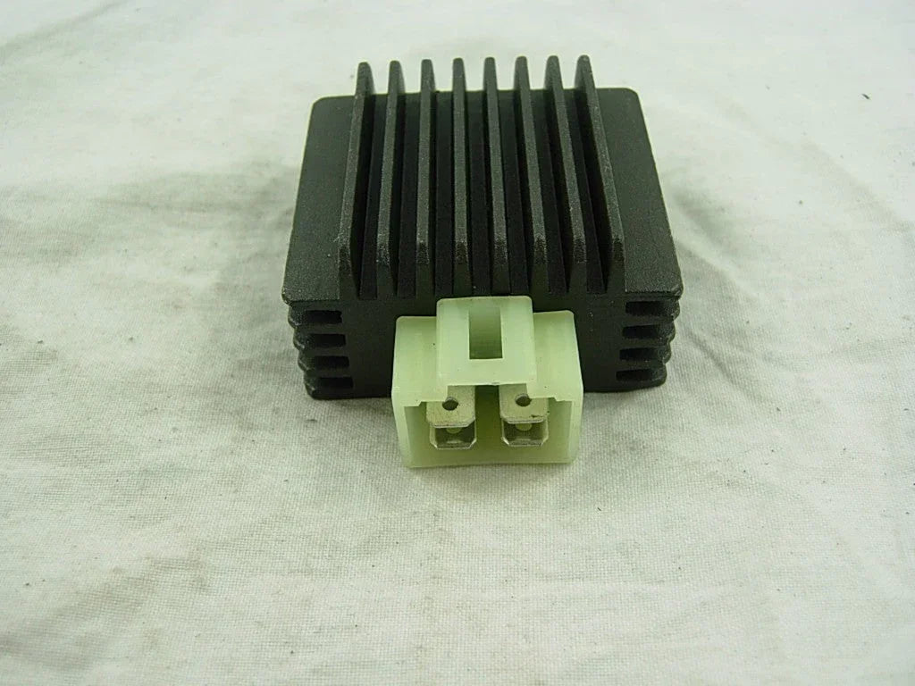 4-pin voltage regulator rectifier for GY6 50cc-150cc Chinese moped, scooter, and ATV from ChinesePartsUSA.