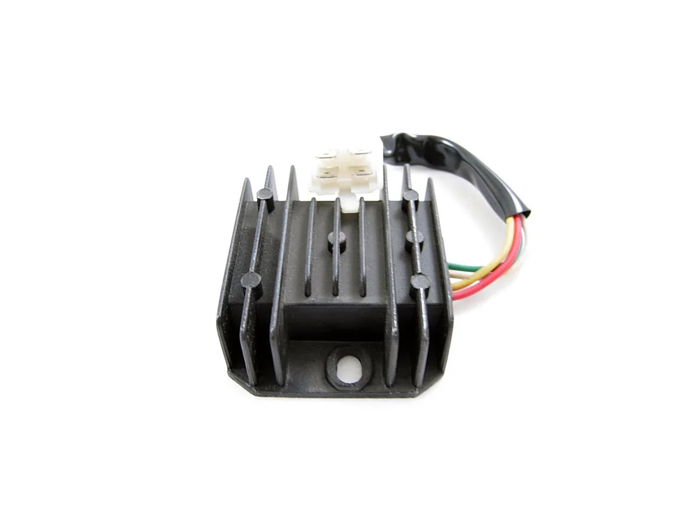 4-wire voltage regulator rectifier for GY6 50cc-250cc scooter ATV dirt bike, black with wires