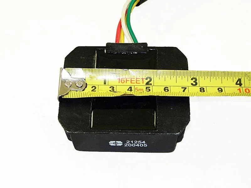 4-wire voltage regulator rectifier for GY6 scooter or dirt bike with measuring tape