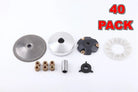 GY6 50cc 139QMB scooter complete variator kit with roller weights, 40 pack