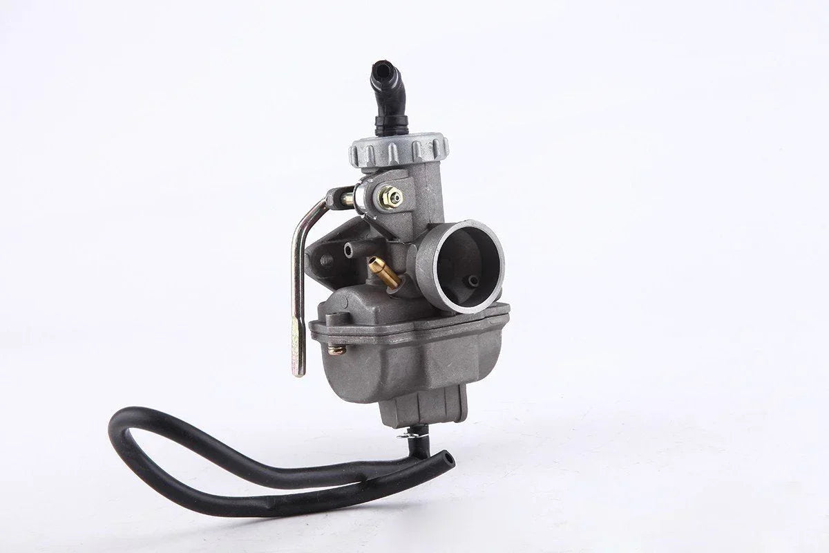 PZ20 carburetor with metal choke for 110cc ATV, dirt bike or go-kart, isolated on white