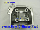 47mm EGR-style cylinder head for GY6 80cc scooter engine without valve, used in ChinesePartsUSA engine parts.