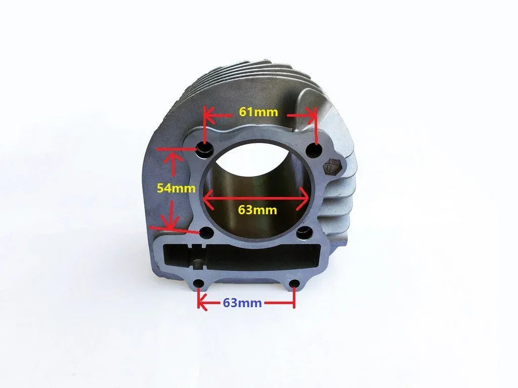 63mm Big Bore Cylinder Kit for GY6 125CC,150CC ENGINE - ChinesePartsPro
