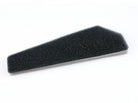 Black foam air filter for motorcycle, ATV, or dirt bike engine performance