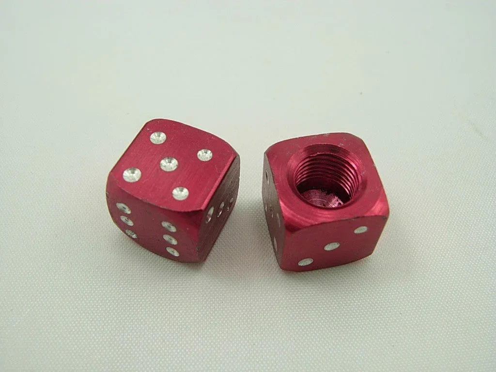Alloy Valve Caps For Pocker Player Red M8 screw bolt nut - ChinesePartsPro