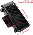 Black aluminum engine oil cooler radiator for 100CC-250CC motorcycles and dirt bikes from ChinesePartsUSA.
