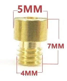 Carburetor CVK main jet (80) for GY6 50cc, featuring precise design for optimal engine performance.