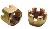 Gold-colored lug nuts for motorcycles, ATVs, or UTVs — durable wheel fasteners for off-road and street use