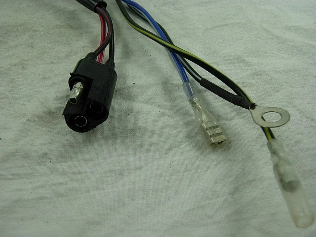 Motorcycle CDI unit wiring harness with connectors and terminals for electrical parts