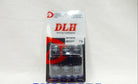 DLH Racing Company motorcycle accessories packaging with black labeled items, size 18x14mm, weight 11g