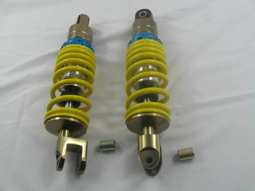 Dual rear gas absorber shock suspension for GY6 50cc and 150cc scooters, compatible with ChinesePartsUSA motorcycle parts.
