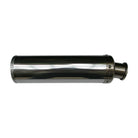 Silver exhaust system muffler for GY6 139QMB 50cc 4-stroke scooter, compatible with ChinesePartsUSA engine parts.