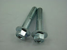 Set of two ChinesePartsUSA M8x40 flange bolts, durable metal fasteners for automotive or machinery assembly.