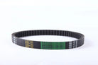 A ChinesePartsUSA #Free Shipping# 30*669 18 30 CVT drive belt for GY6 50cc/60cc/80cc scooter, moped, and ATV is displayed flat in a circle on a white background with yellow, green, and white printed text.