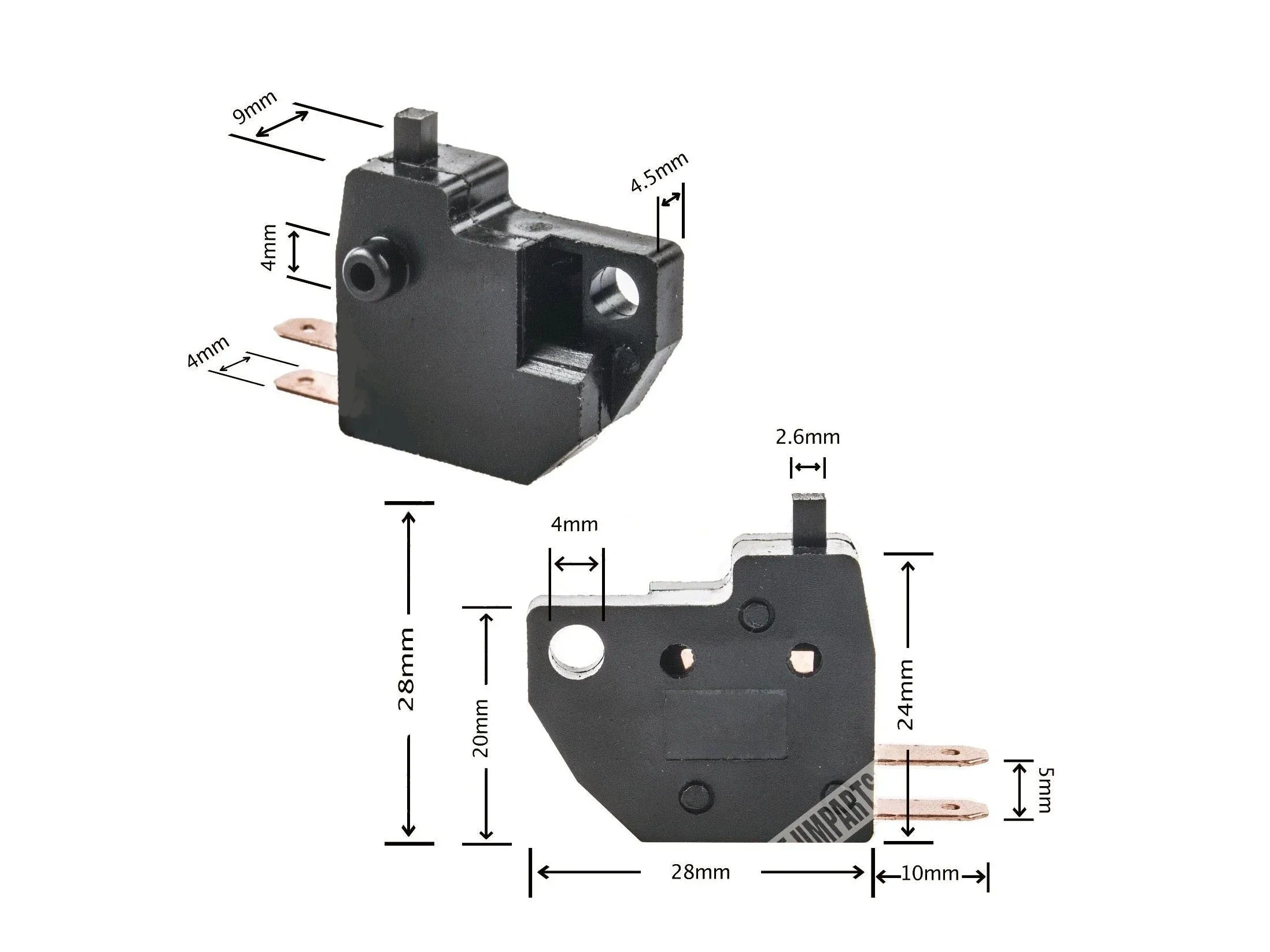 Front Brake Switch (right side) for GY6 50CC 150cc 125cc engine based Sport Style - ChinesePartsPro