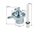 GY6 50cc fuel gas oil valve with filter and measurements for motorcycle or scooter