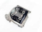 GY6 50cc 39mm bore EGR cylinder head with 69mm valve for Chinese scooter engines, showing the metal part with valve openings.