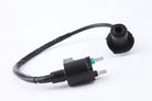 Ignition coil for GY6 50cc 150cc Chinese scooter or ATV, black with two metal prongs