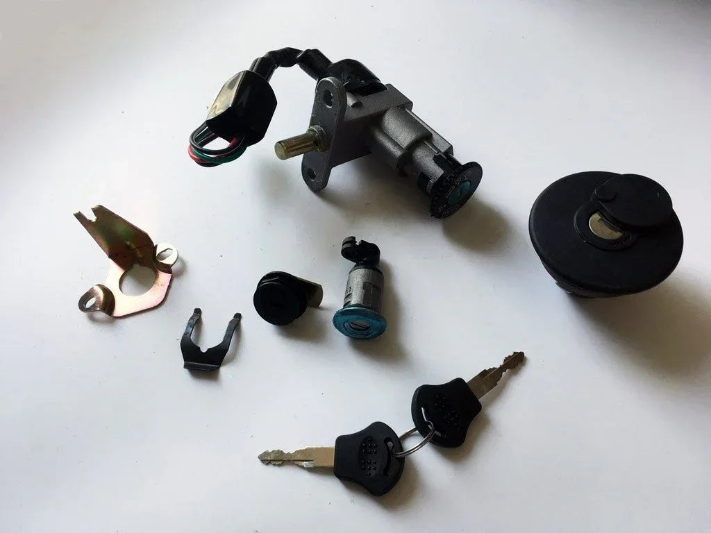 Ignition Key Switch lock cylinder kits Assy 150T-5D - ChinesePartsPro