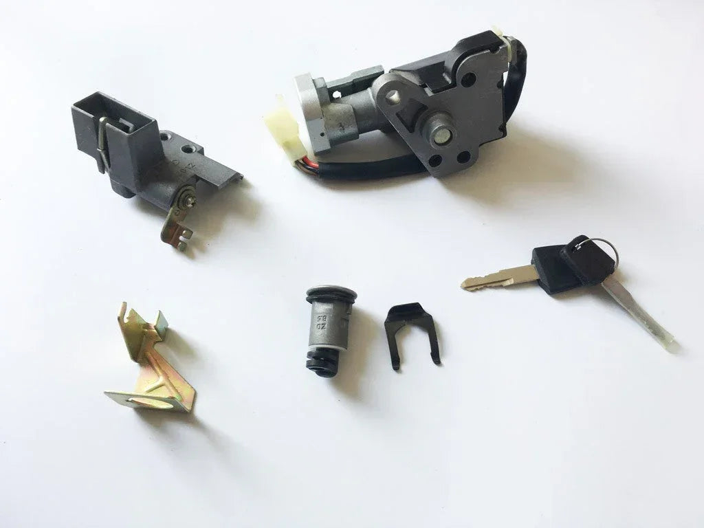 ChinesePartsUSA ignition key switch set, automotive parts with key cylinder and switch components for vehicle ignition systems